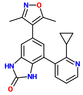 (image for) MC008086 4-(2-Cyclopropylpyridin-3-yl)-6-(3,5-dimethylisoxazol-4-yl)-1H-benzo[d]imidazol-2(3H)-one